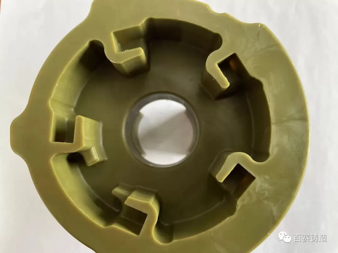 Treated wax mold surface